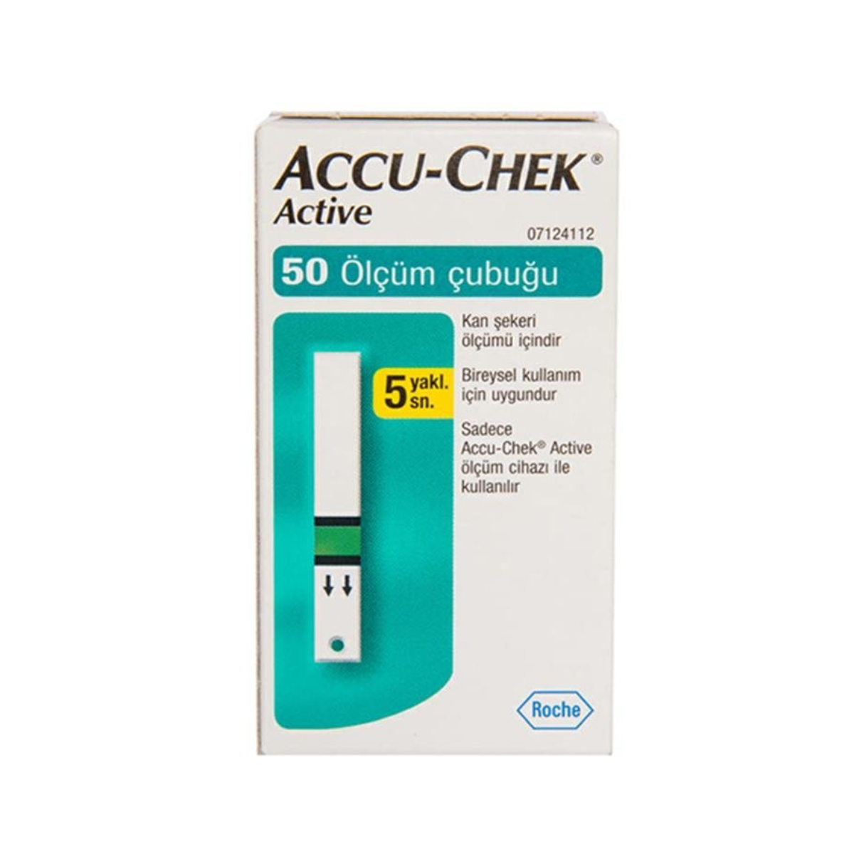 Accu Chek Active Şeker Ölçüm Çubuğu 50'li