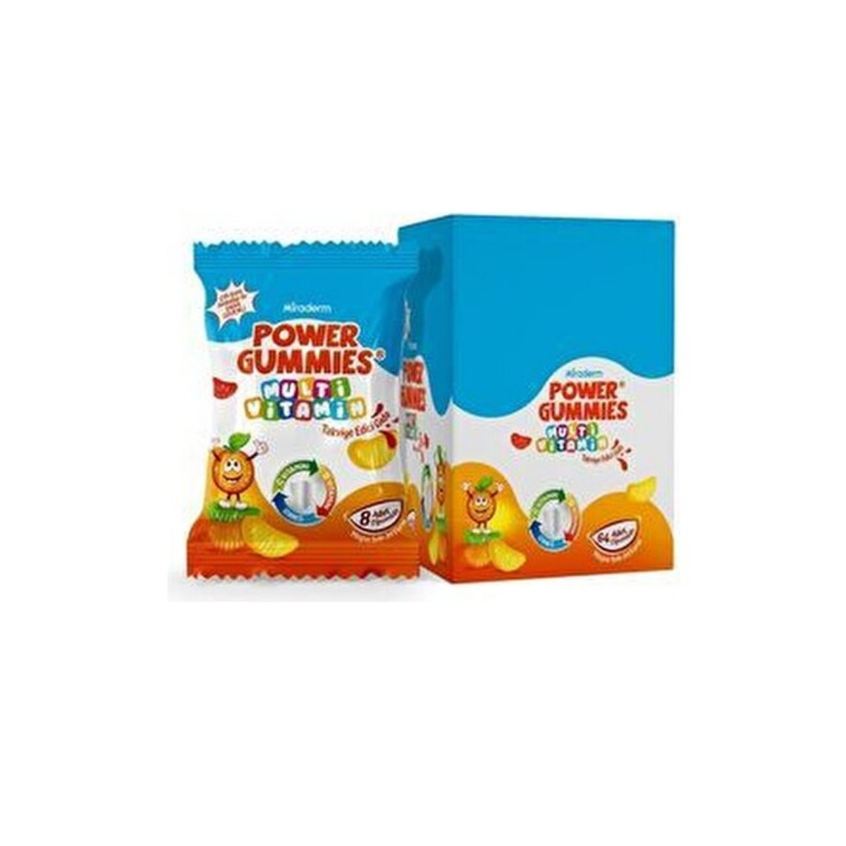 Miraderm Power Gummies Multivitamin 64 Çiğneme Jeli