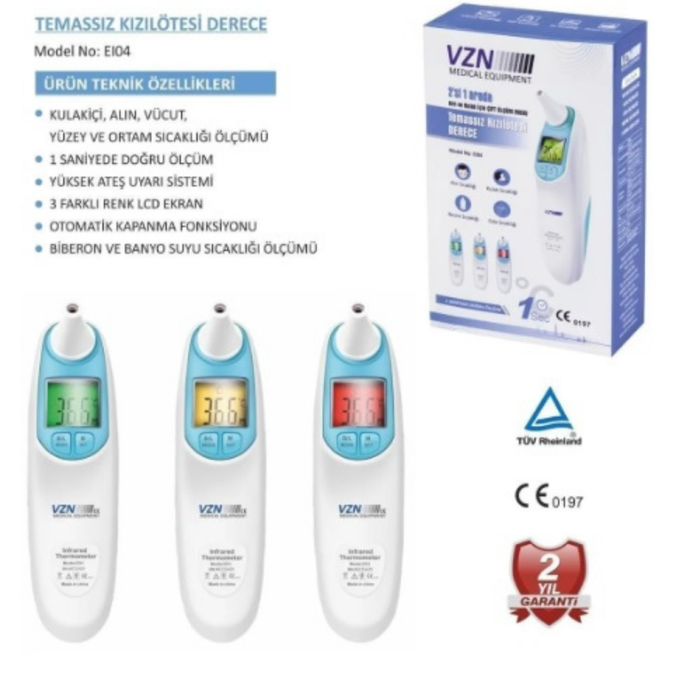 VZN Alın Ve Kulak İçin Temassız Ateş Ölçer