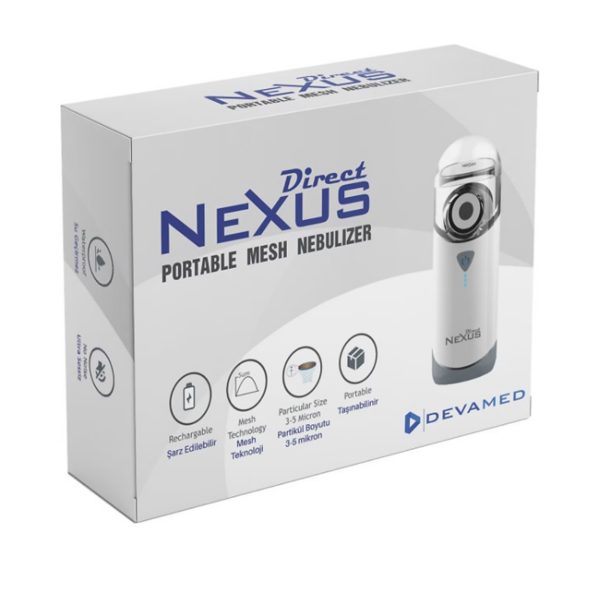 Direct Nexus Taşınabilir Mesh Nebulizatör