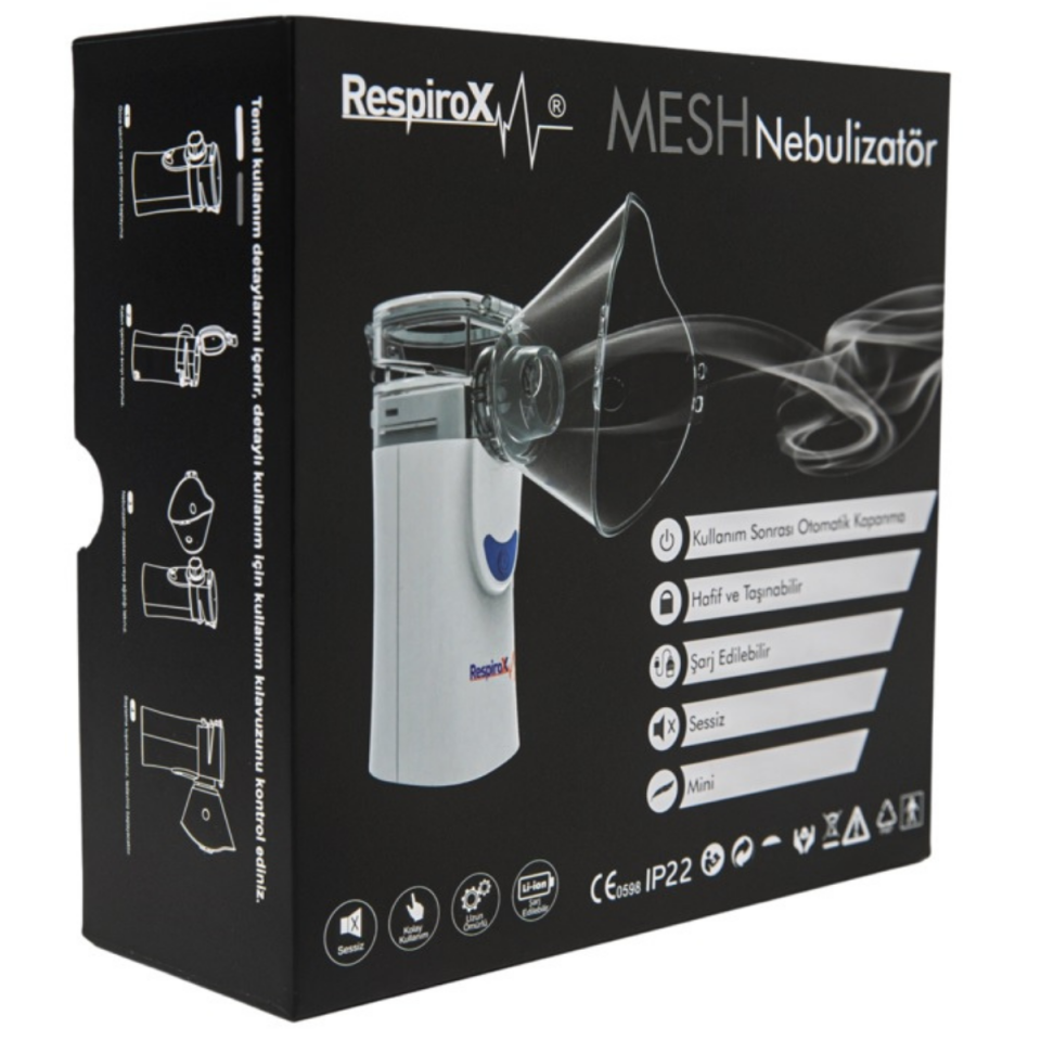 Respirox UN100 Şarjlı Mini Mesh Nebulizatör