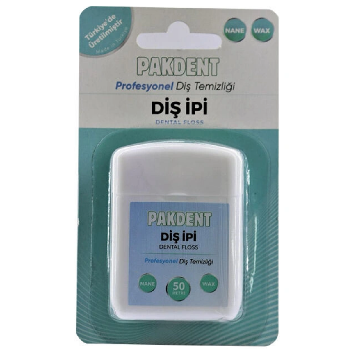 Pakdent Naneli Profesyonel Diş İpi 50 m