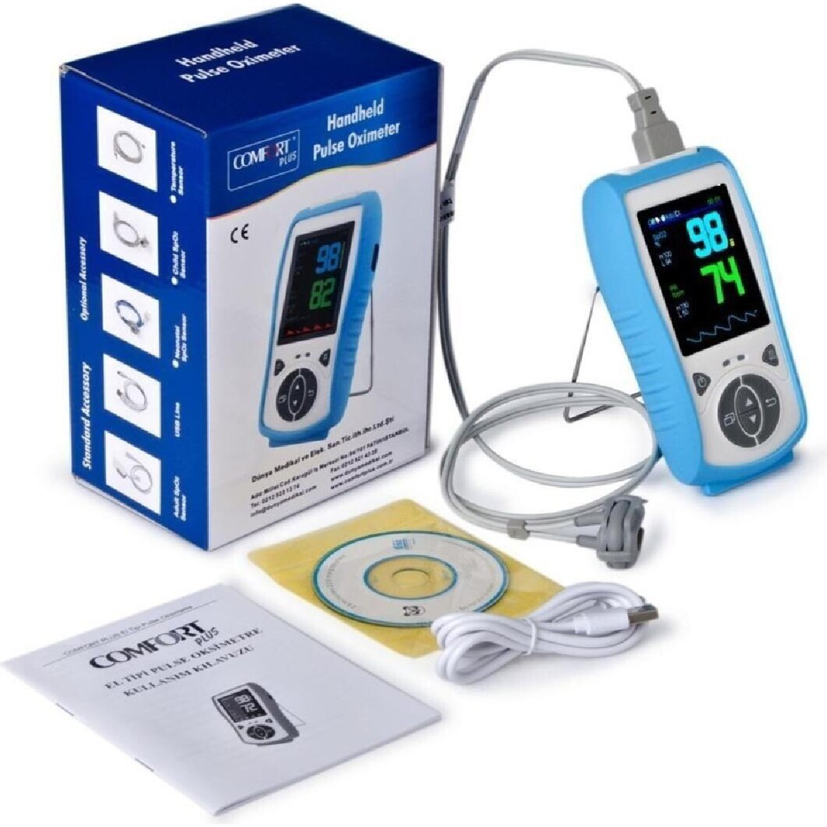 Comfort Plus Yetişkin El Tipi Pulse Oksimetre