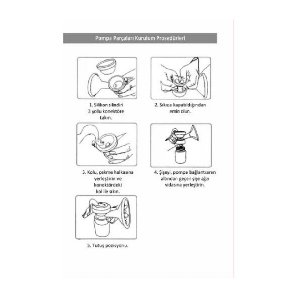 Respirox D188 Manuel Süt Sağma Pompası Biberon Özellikli
