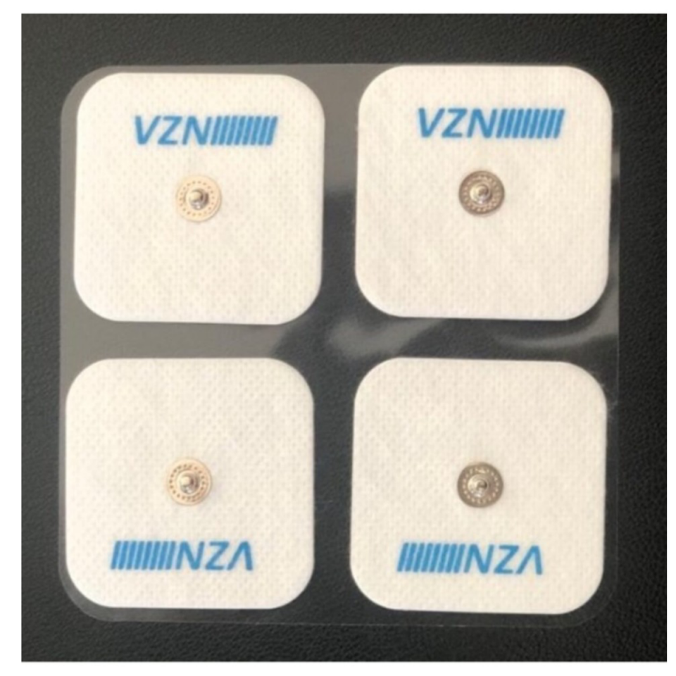 Vzn Çıtçıtlı Tens Pedi Çıtçıtlı Tens Elektrodu 5x5