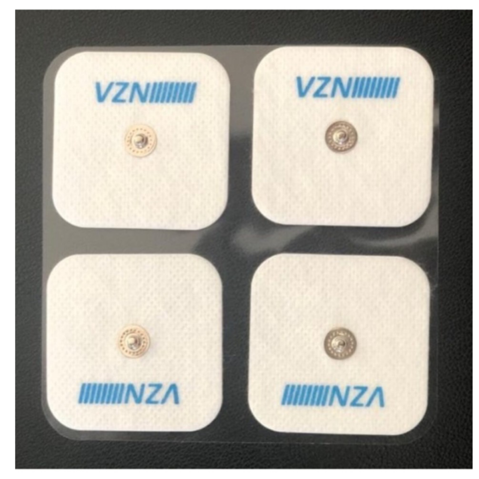 Vzn Çıtçıtlı Tens Pedi Çıtçıtlı Tens Elektrodu 5x5