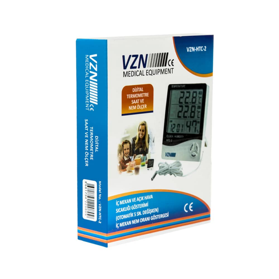 Vzn HTC-2 Kablolu Oda Isı Nem Ölçer