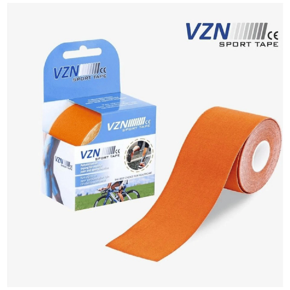 Vzn 5cmx5m Kinesio Sporcu Ağrı Bandı Turuncu