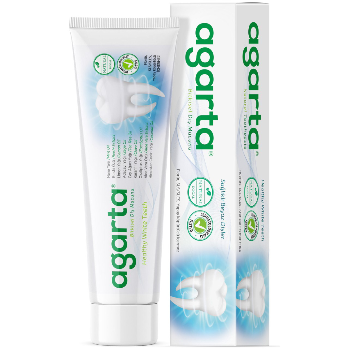 Agarta Bitkisel Doğal Diş Macunu Tüp 100 ml