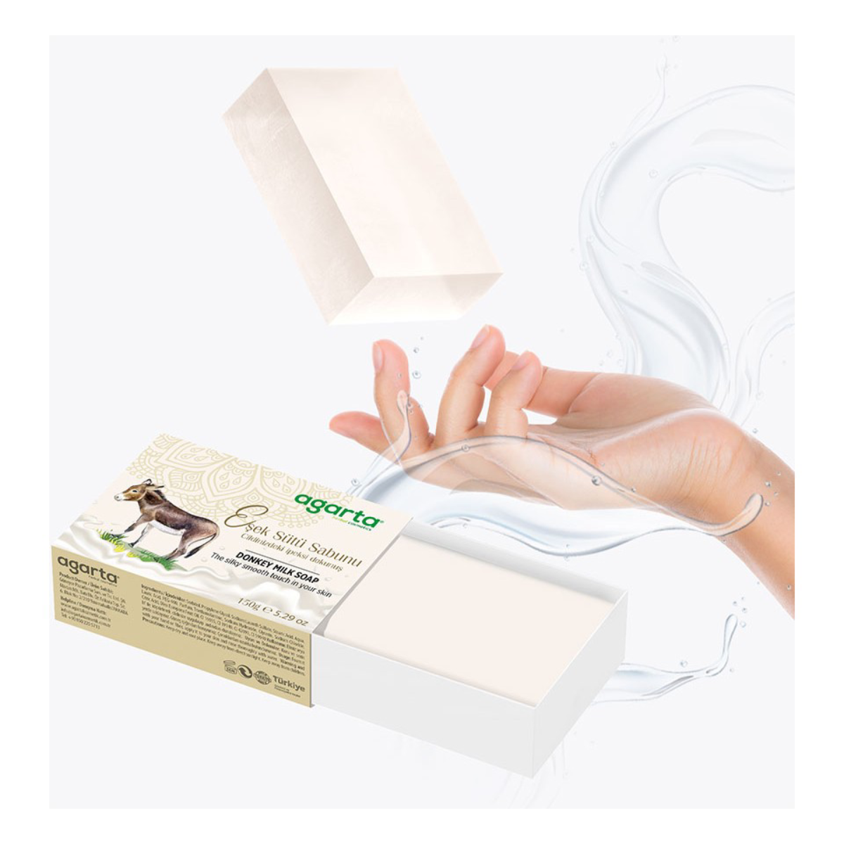 Agarta Doğal El Yapımı 150 gr Eşek Sütü Sabun