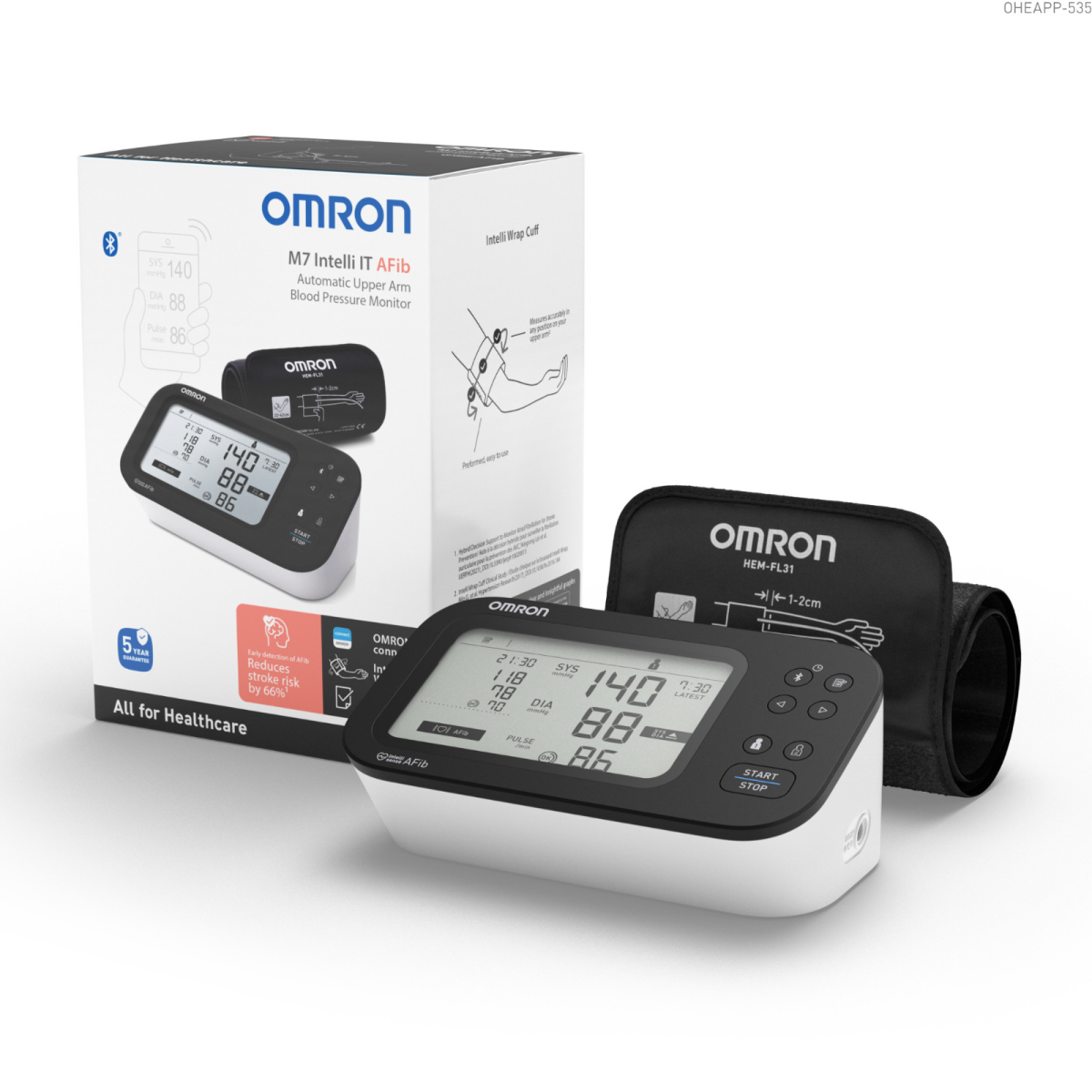 Omron M7 Intelli IT Afib HEM-7380T1-EBK Koldan Dijital Tansiyon Aleti