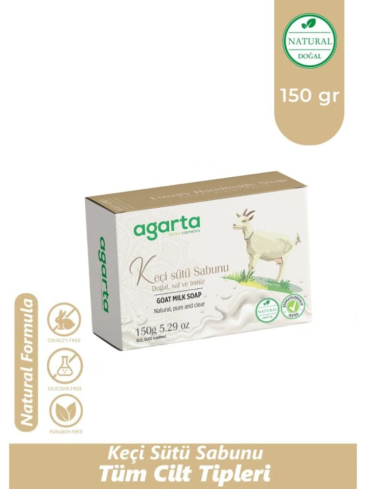 Agarta Doğal El Yapımı Keçi Sütü Sabunu 150 gr