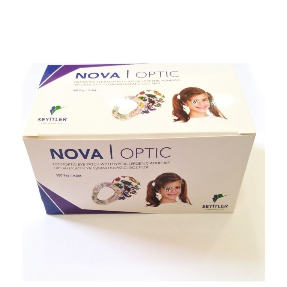 Nova Desenli 100'lü Çocuk Göz Kapama Bandı