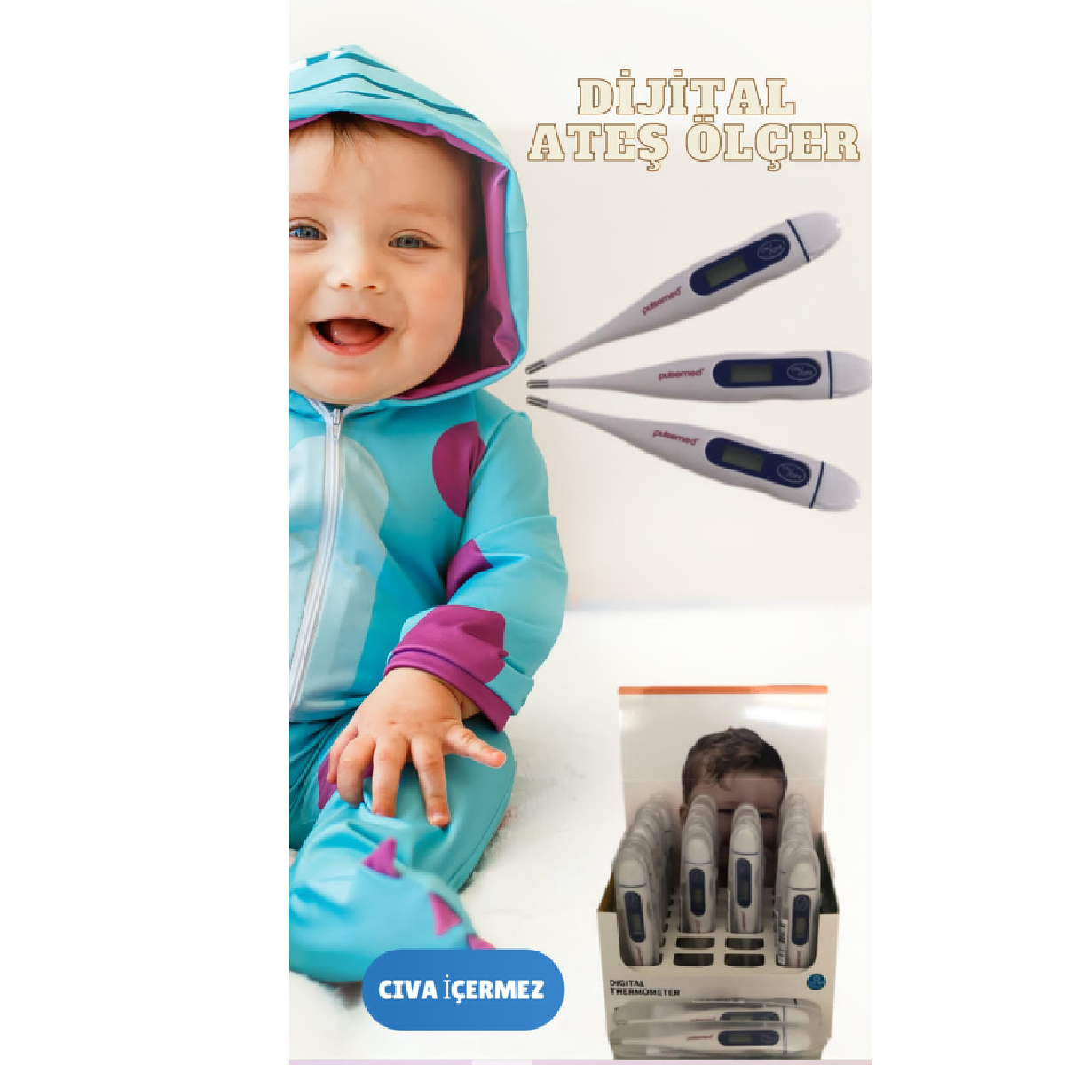 Pulsemed KFT-04 Dijital Koltuk Altı Ateş Ölçer