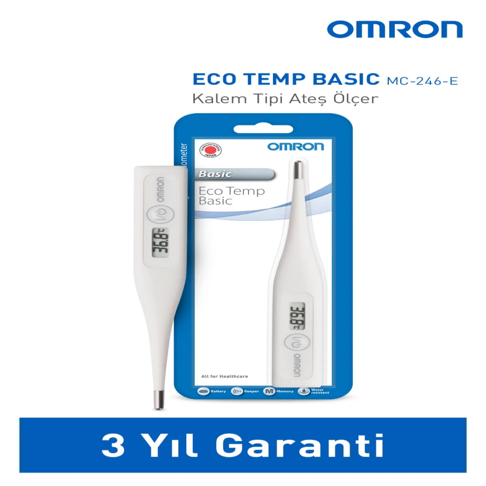 Omron Eco Temp Basic MC-246-E Dijital Ateş Ölçer