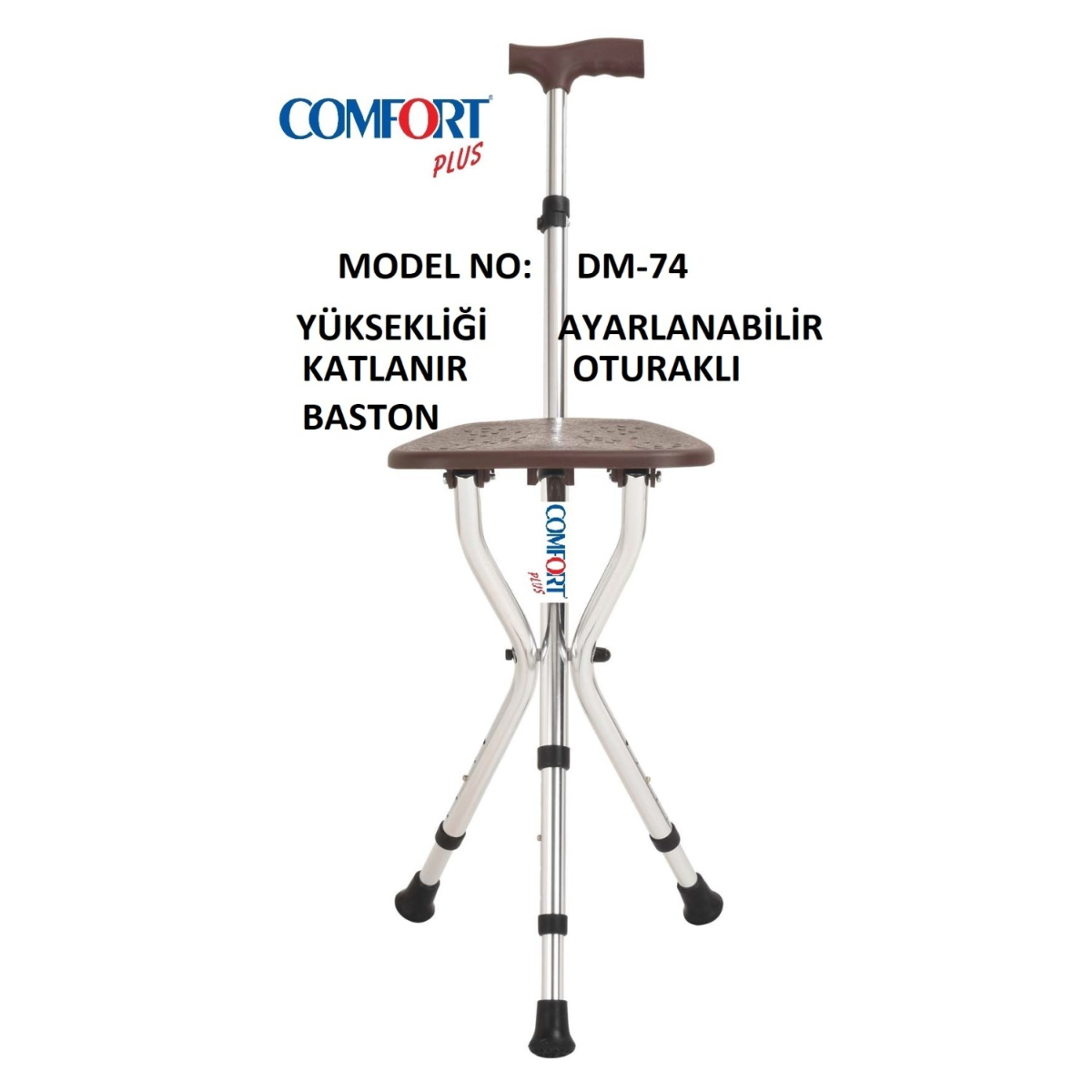 Comfort Plus DM-74 Oturaklı Baston