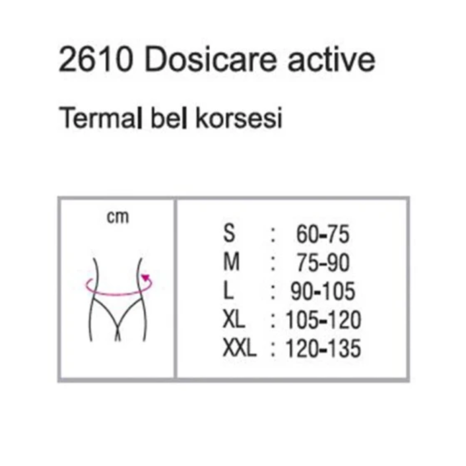 Orthocare Dosicare Active 2610 Termal Medikal Bel Korsesi