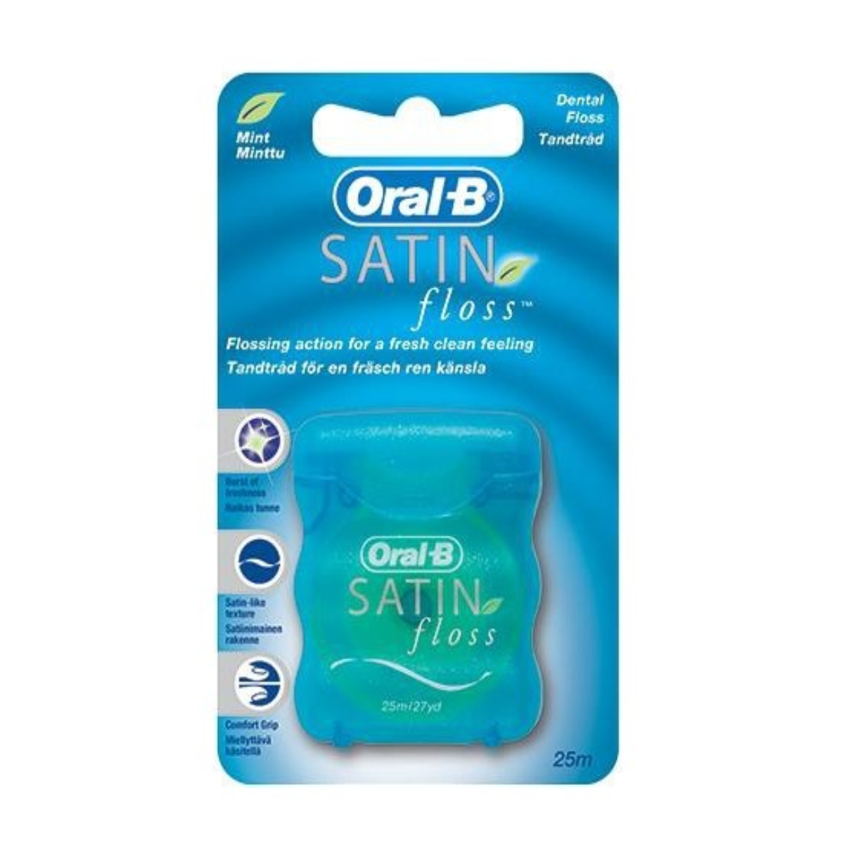 Oral-B Satin Floss Nane Aromalı 25 m Diş İpi