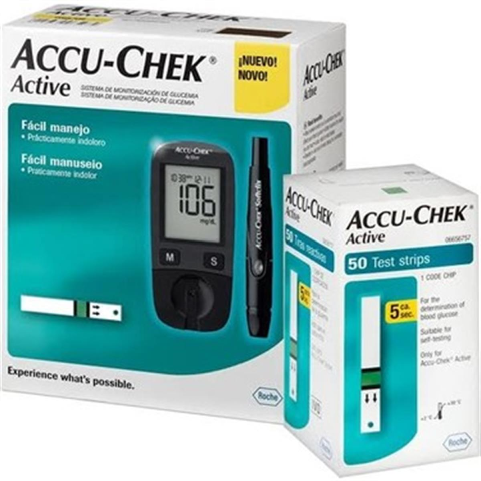 Accu-Chek Active Şeker Ölçüm Cihazı + Strip 50 Adet