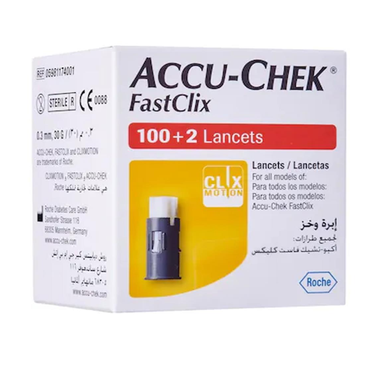 Roche Accu-Chek Fastclix 102 Lanset