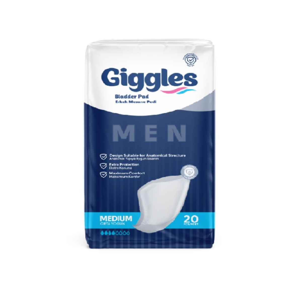 Giggles Erkek(Men) Mesane Pedi (Bladder Pad) 20 Adet