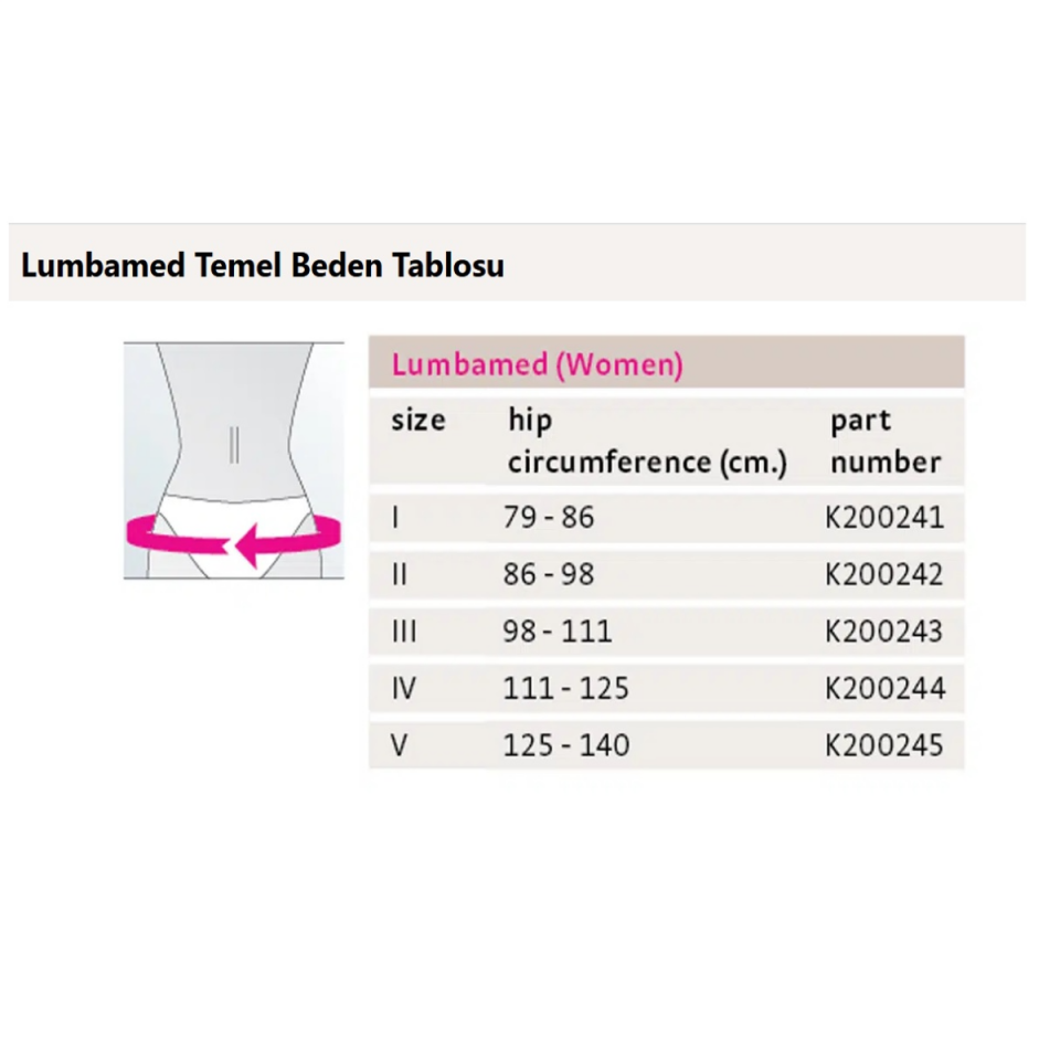 Medi Lumbamed Basic Kadın Bel Korsesi
