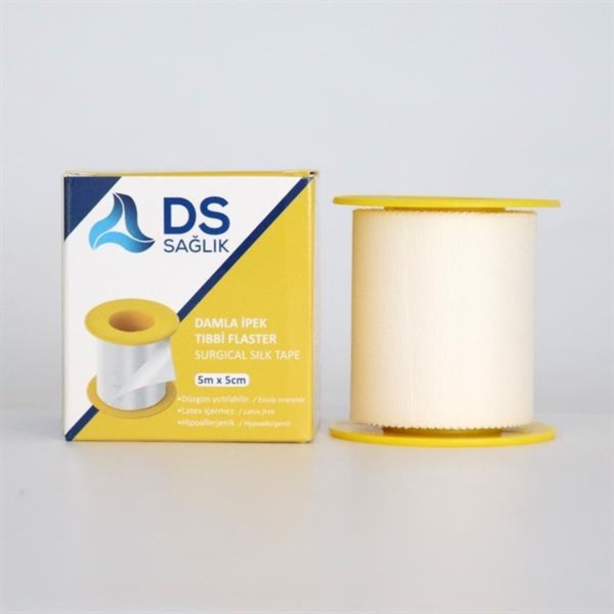 Damla Sağlık İpek Tıbbi Flaster 5 m x 5 cm