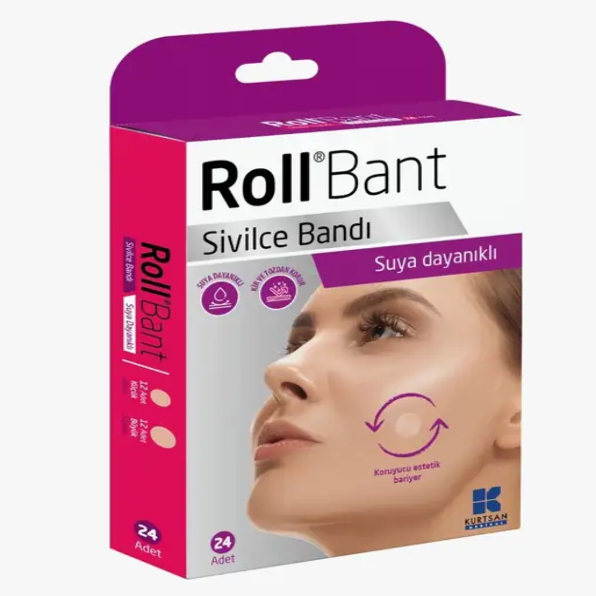 Roll Bant Sivilce Bandı - 24 Adet