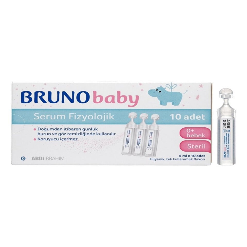 Bruno Baby Serum Fizyolojik 5 ml x 10 Flakon