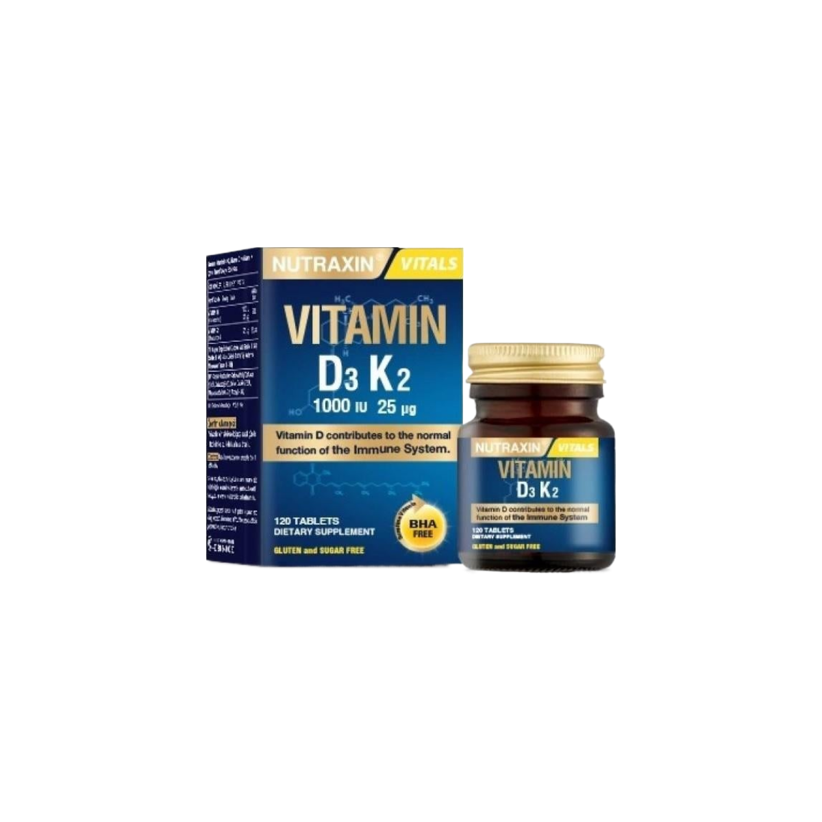 Nutraxin Vitamin D3 K2 120 Tablet
