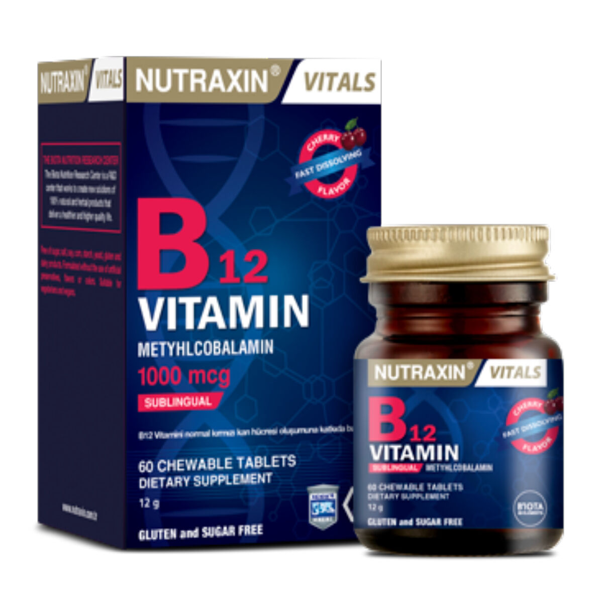 Nutraxin B12 Vitamin 1000 mcg 60 Tablet