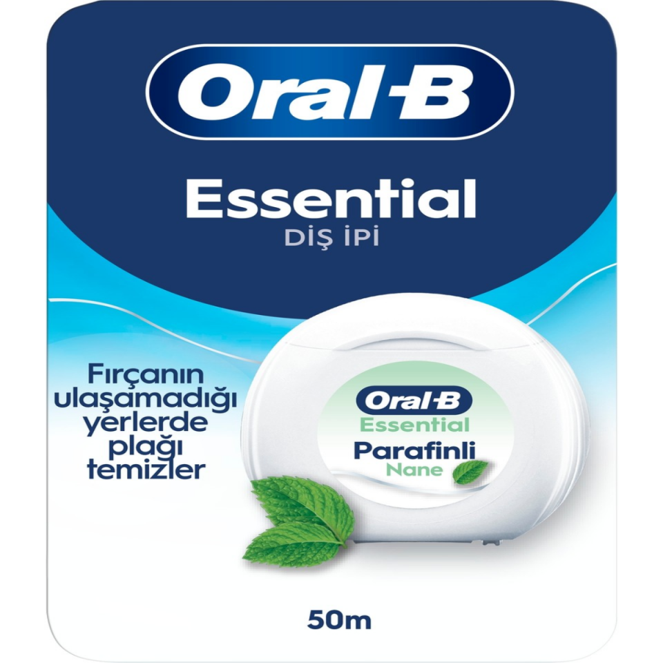 Oral-B Naneli Parafinli Diş İpi Essential Floss 50 m
