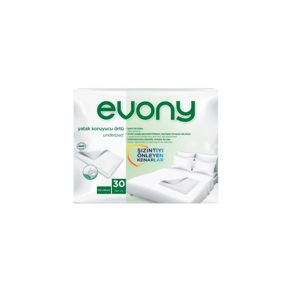 Evony Yatak Koruyucu Örtü 60 x 90 cm 30'lu