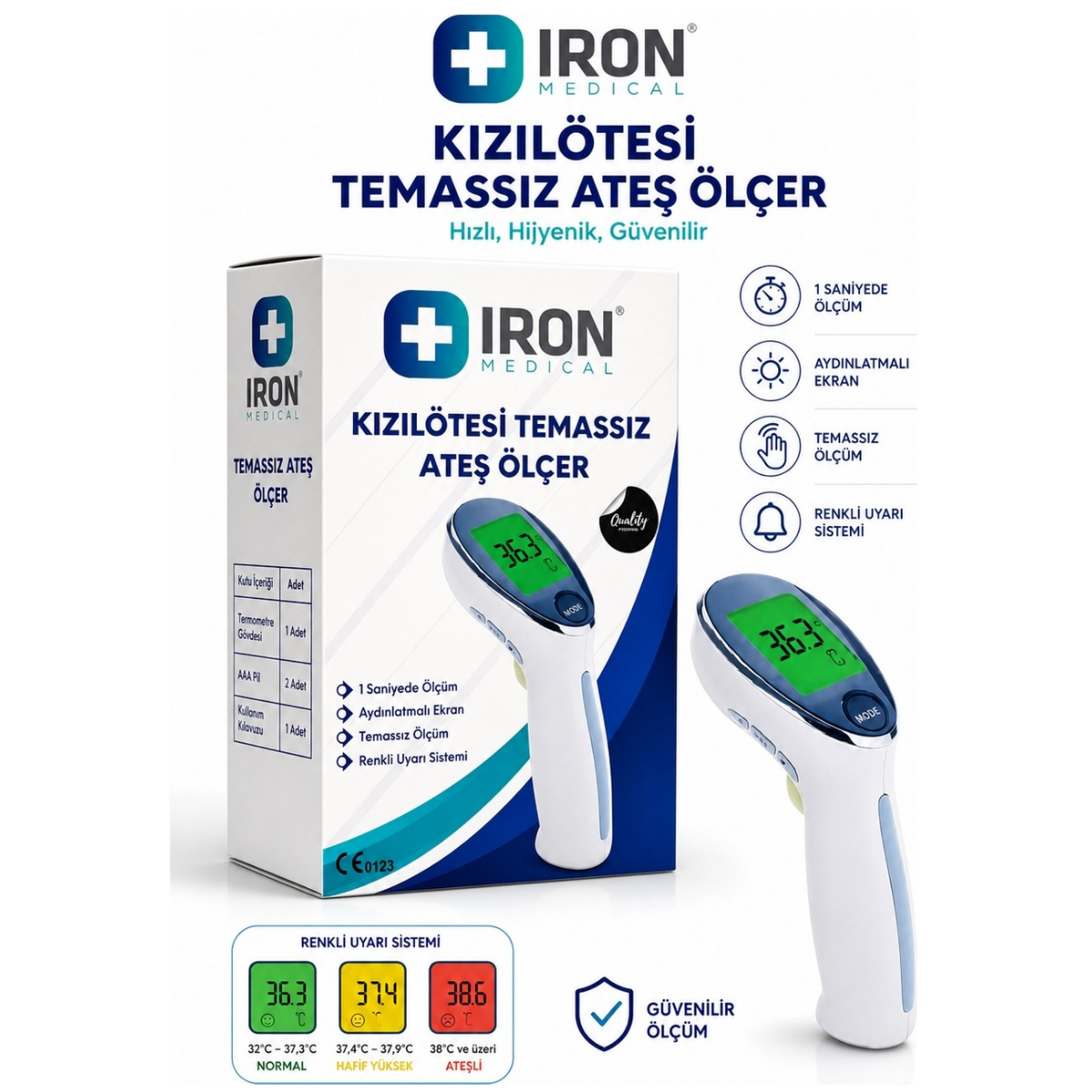 Iron YK-IRT2 Temassız Ateş Ölçer