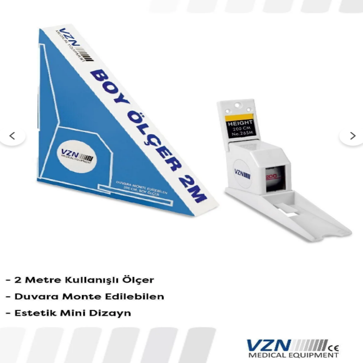 Vzn Duvara Monte Boy Ölçer 2 Metre