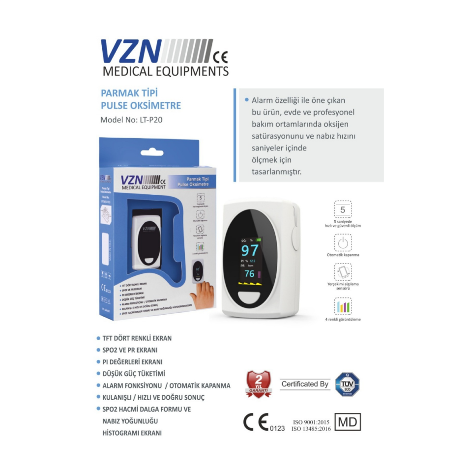 Vzn Pulse Oksimetre Lt-F208