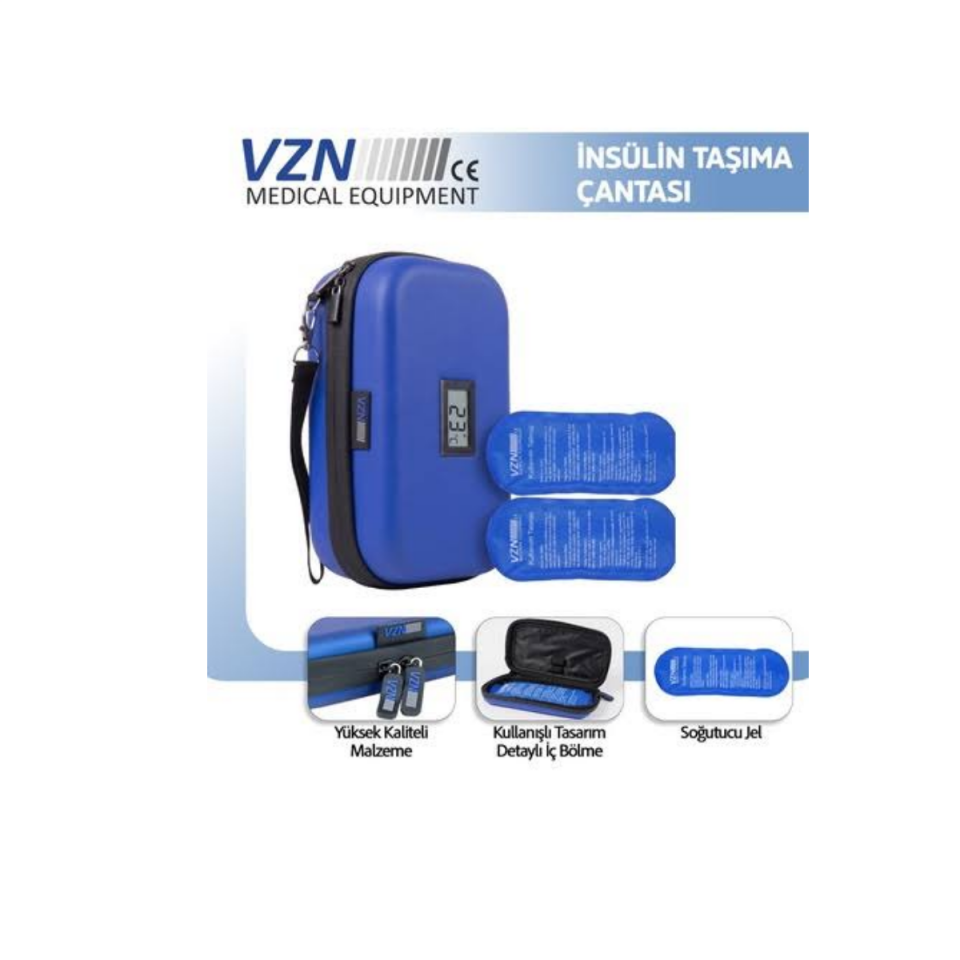 Vzn 2114 İnsülin Taşıma Çantası LCD Ekranlı