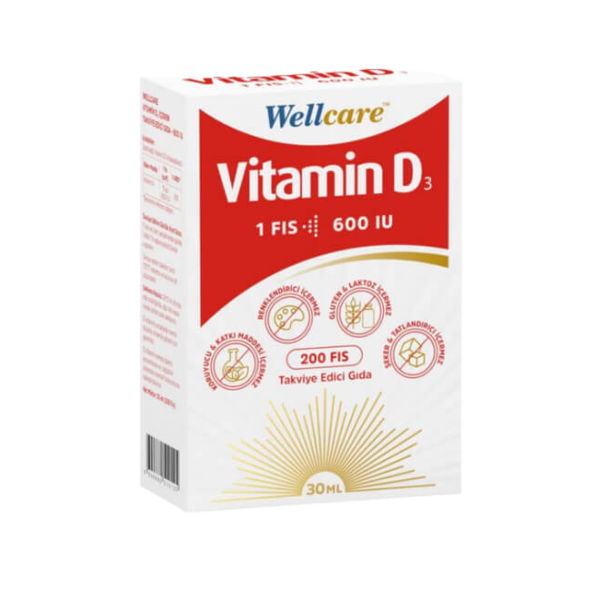 Wellcare Vitamin D3 Sprey 600 IU 30 ml