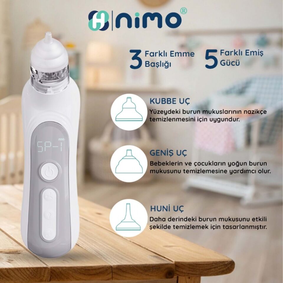 Nimo Bebekler İçin Elektrikli Burun Aspiratörü